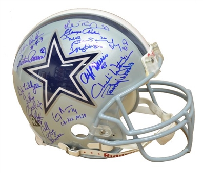 Dallas Cowboys Greats Signed Full Size Helmet (30+ Signatures)